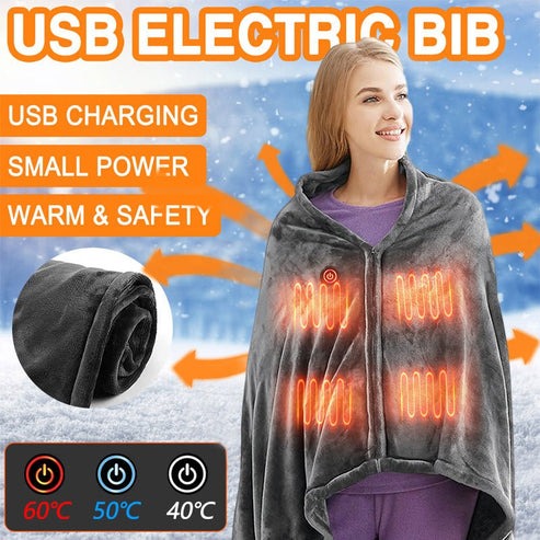 Stay Warm All Winter with This Ultra-Soft Heated Plush Blanket