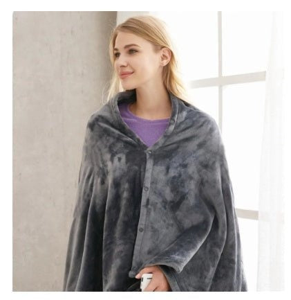 Stay Warm All Winter with This Ultra-Soft Heated Plush Blanket