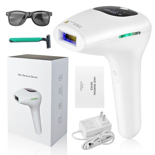 IPL Laser Hair Removal Device for Face & Body – 75 AED