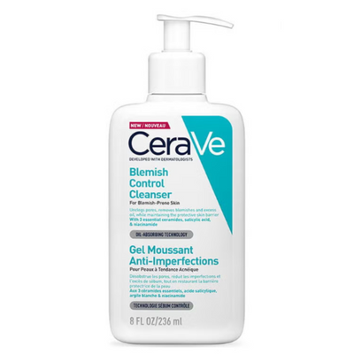 CeraVe foaming cleanser for oily skin and acne skin