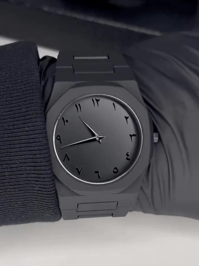 "Timeless Sands: The Arabic Aura Watch"