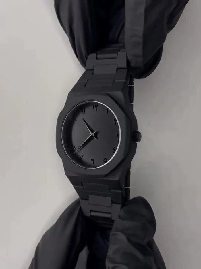 "Timeless Sands: The Arabic Aura Watch"