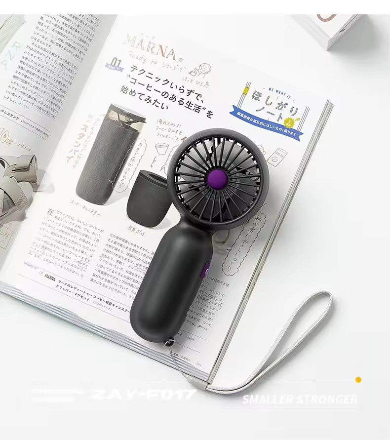 Mini Portable Handheld Fan – 1200mAh Rechargeable Battery, USB Charging