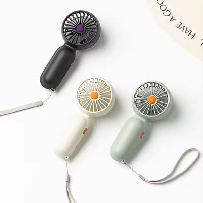 Mini Portable Handheld Fan – 1200mAh Rechargeable Battery, USB Charging