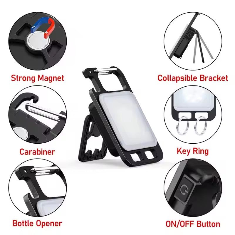Rechargeable 4 Light Modes Portable Pocket Light Keychain – Your Everyday Lighting Solution