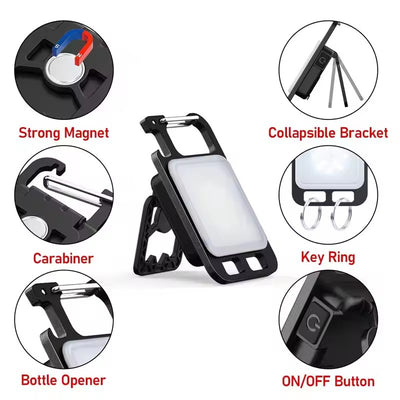 Rechargeable 4 Light Modes Portable Pocket Light Keychain – Your Everyday Lighting Solution