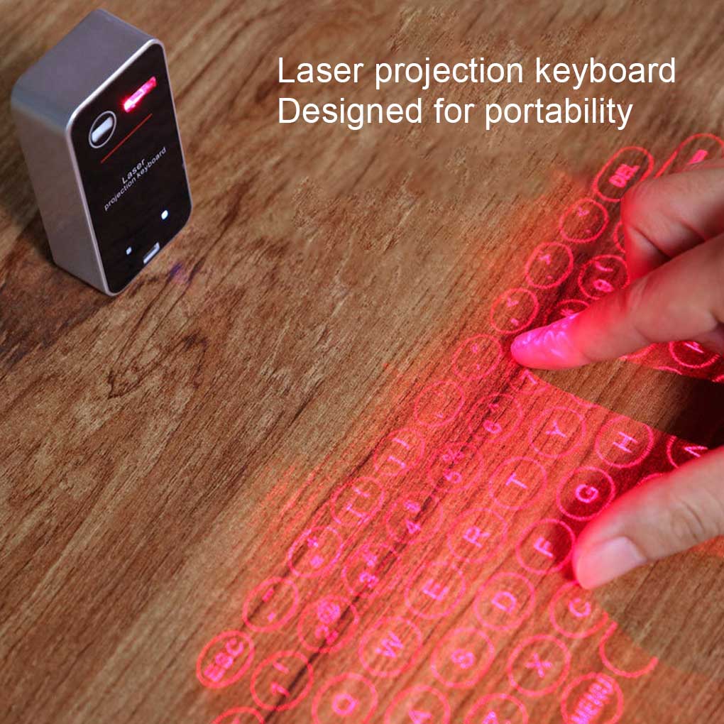 Bluetooth Laser Projection Keyboard – Virtual Wireless Keyboard for Tablets & Smartphones