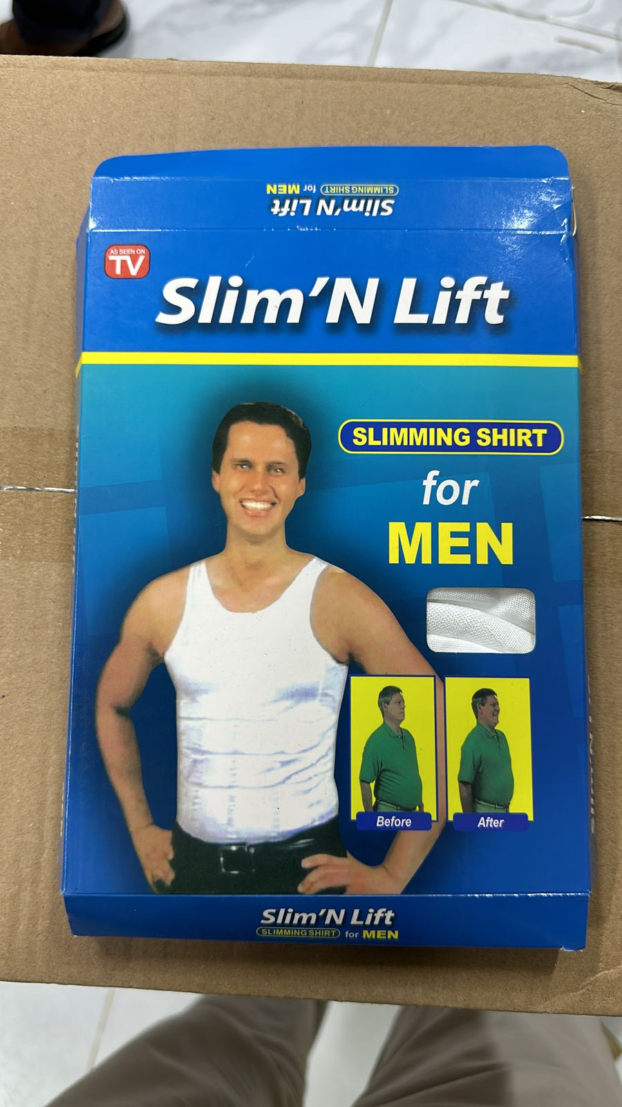 Men's Slim N Lift Compression Body Shaper Vest – Slimming Undergarment for a Toned Look