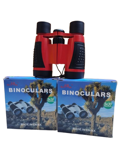 Red Binoculars at Dawn