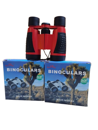 Red Binoculars at Dawn