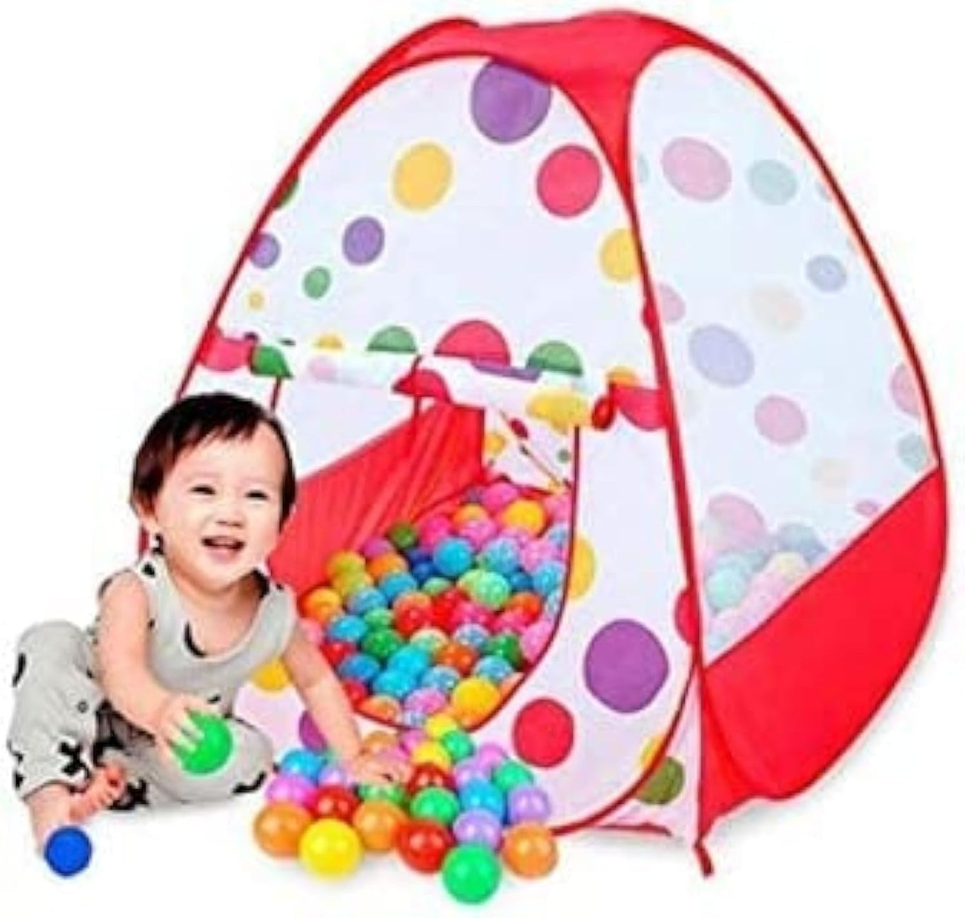 Kids Tent with 50 Colorful Balls – Indoor & Outdoor Playhouse Fun!