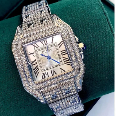 Oliya Hip Hop Watch with Custom Dial – Luxury Meets Streetwear