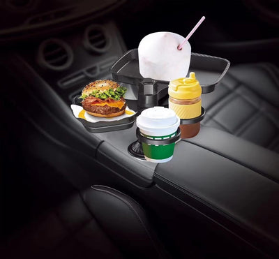 5-in-1 Car Cup Holder – Multifunctional Organizer for Drinks & Accessories