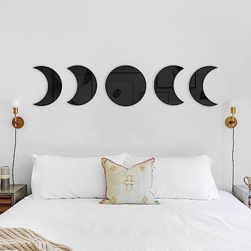 Moon Phase Wall Decor Set – Acrylic Lunar Wall Art for Boho, Minimalist, or Celestial Home Decor – Acrylick Home