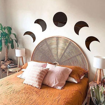 Moon Phase Wall Decor Set – Acrylic Lunar Wall Art for Boho, Minimalist, or Celestial Home Decor – Acrylick Home