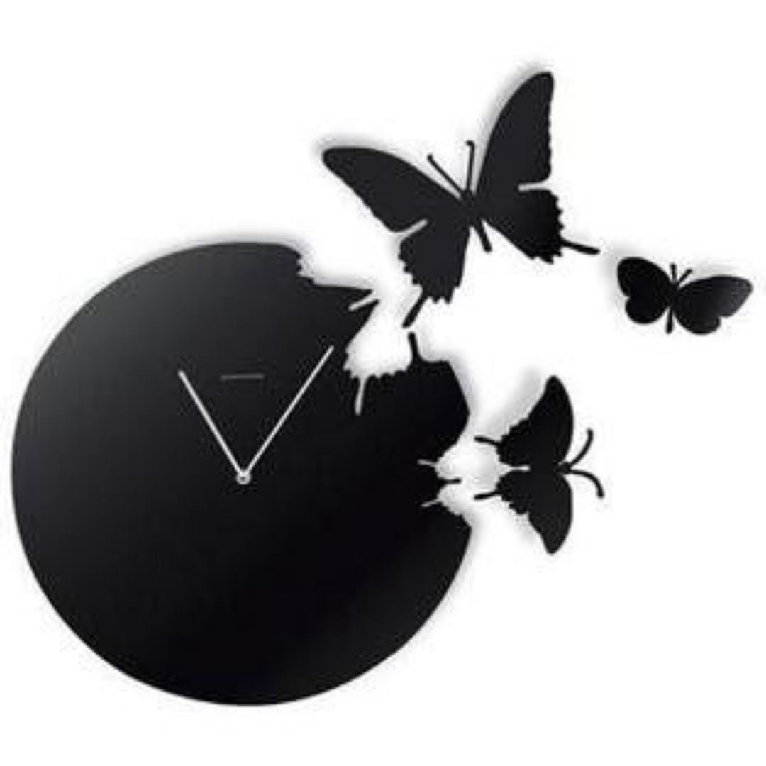 Creative Butterfly Wall Clock – 18 x 25 Inches – Elegant Living Room Decor