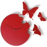 Creative Butterfly Wall Clock – 18 x 25 Inches – Elegant Living Room Decor