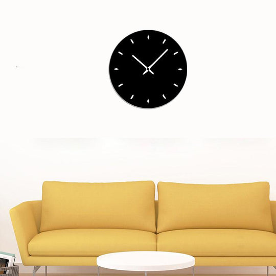 Modern 3D Round Wall Clock – Minimal Style (30 cm, Black/Golden/Silver)